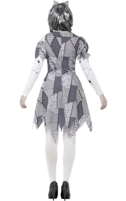 Smiffys All Themes Adult Damaged Doll Halloween Costume