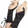 Smiffys Adult Lace Glovettes Black All Themes