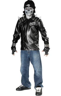 Rubies All Themes Kids Metal Skull Biker Halloween Costume