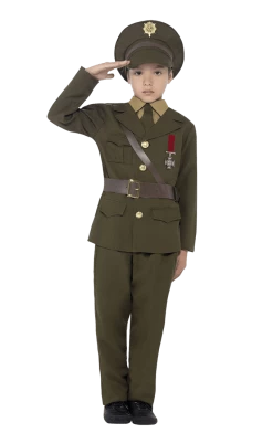 Smiffys Child Army Officer Costume All Themes