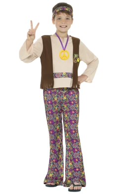 Smiffys Kids Hippy Boy Costume