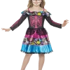 Smiffys Kids Day Of The Dead Sweetheart Costume