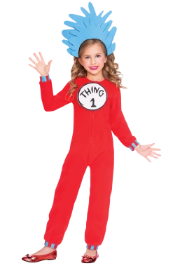 Amscan All Themes Childrens Thing 1 And 2 Costume