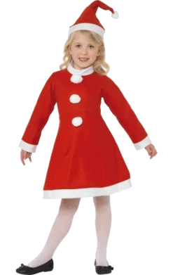 Smiffys All Themes Childrens Santa Girl Costume