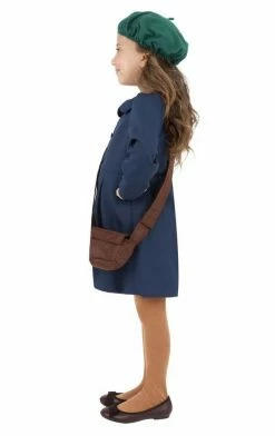 Smiffys All Themes Girls World War II Evacuee Costume
