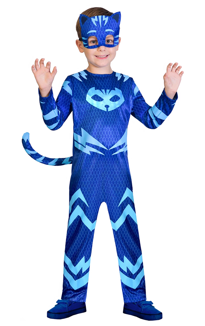 Amscan Kids PJ Facepieces Catboy Costume 3 Amscan Kids PJ Facepieces Catboy Costume