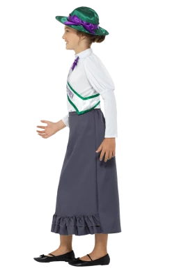 Smiffys All Themes Girls Victorian Suffragette Costume