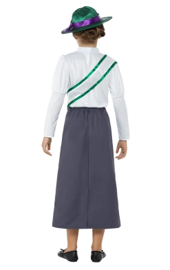 Smiffys All Themes Girls Victorian Suffragette Costume
