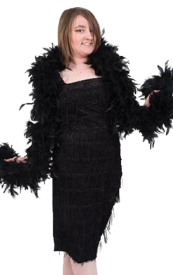 Generic Deluxe Black Feather Boa All Themes