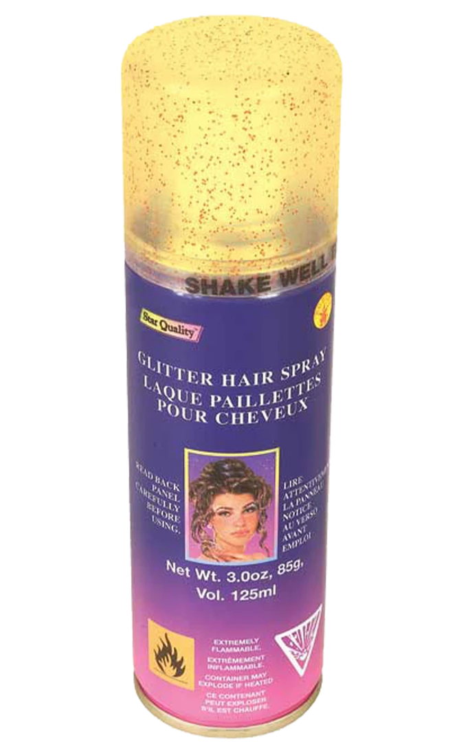 Rubies Gold Glitter Hairspray 3 Rubies Gold Glitter Hairspray