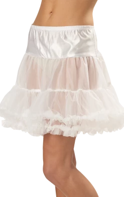 California Costumes All Themes Tulle Petticoat WHITE