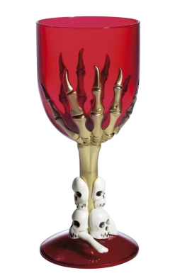Smiffys Red Gothic Wine Glass All Themes