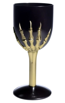 Smiffys Black Gothic Wine Glass