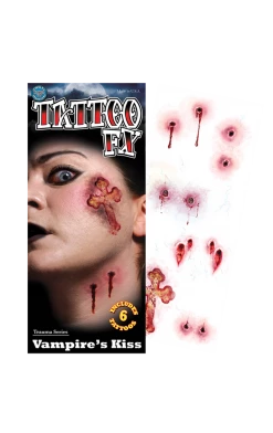 Tinsley Transfers Vampire Kiss Temporary Tattoos Accessory