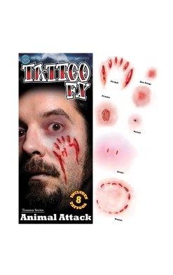 Tinsley Transfers All Themes Animal Attack Gorywood Temporary Tattoos