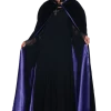 Underwraps Deluxe Velvet And Satin Purple Cape 2 Underwraps Deluxe Velvet And Satin Purple Cape