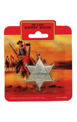 Bristol Novelty Cowboys Sheriff Badge