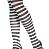 Smiffys Black And White Stripe Stockings All Themes