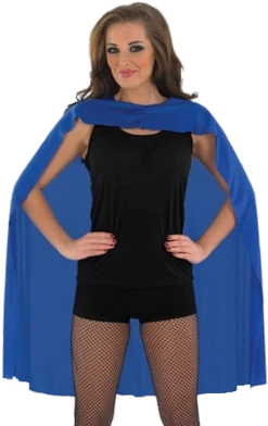 Generic Adult Classic Blue Superhero Cape