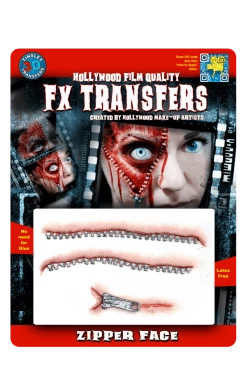 Tinsley Transfers All Themes Zipper Face 3D FX Transfers Accessory