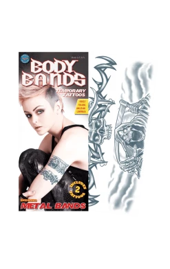 Tinsley Transfers Reaper Body Band Temporary Tattoo