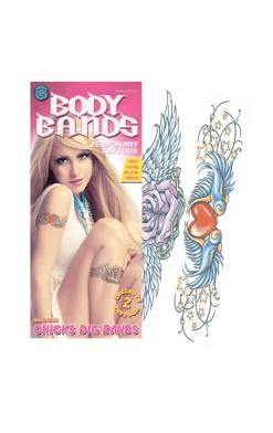 Tinsley Transfers All Themes Swallows Body Band Temporary Tattoo
