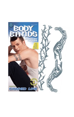 Tinsley Transfers Chained Body Band Temporary Tattoo All Themes