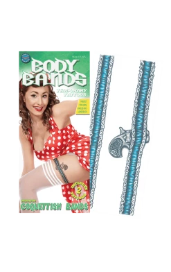 Tinsley Transfers Garter Body Band Temporary Tattoo All Themes