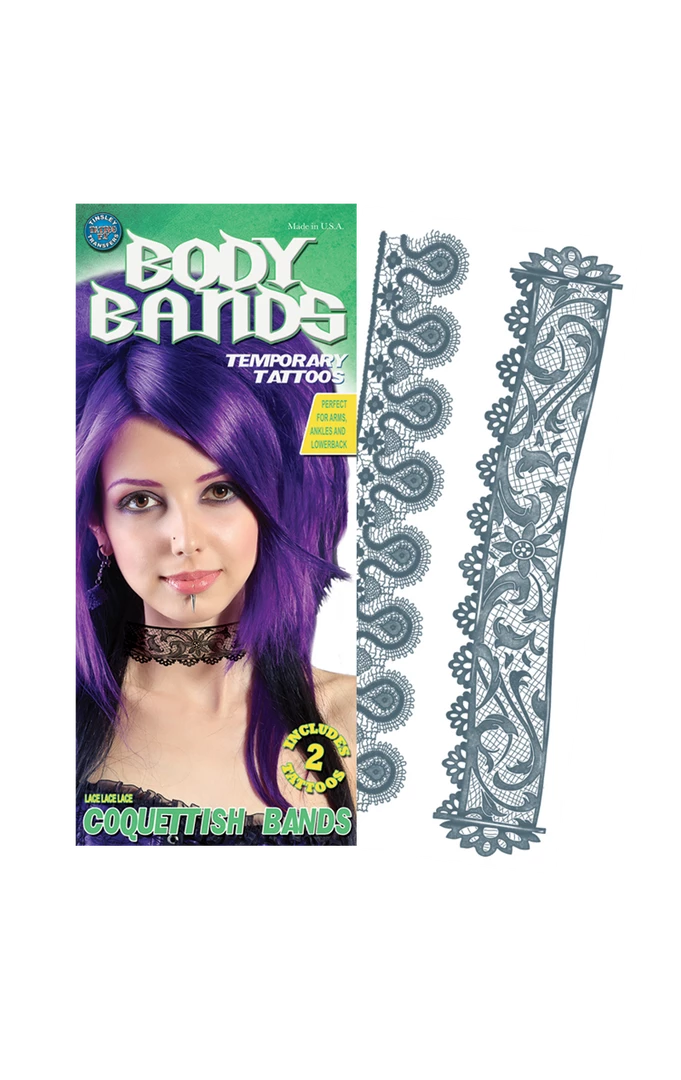 Tinsley Transfers Lace Body Band Temporary Tattoo 3 Tinsley Transfers Lace Body Band Temporary Tattoo