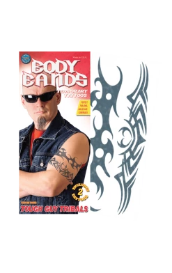 Tinsley Transfers Tough Man Body Band Tattoo All Themes