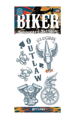 Tinsley Transfers Biker Tattoo Set All Themes