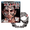 Tinsley Transfers Cyborg Face Temporary Tattoo All Themes