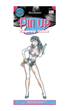 Tinsley Transfers Mechanic Pin Up Tattoo Transfer All Themes