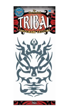 Tinsley Transfers Small Tribal Face Tattoo Transfer