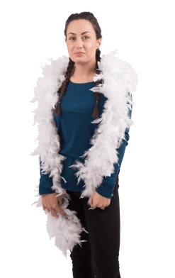 Bristol Novelty White Feather Boa Accessory
