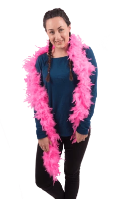 Bristol Novelty All Themes Pink Feather Boa Accessory