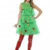 Smiffys Womens Tutu Christmas Tree Costume