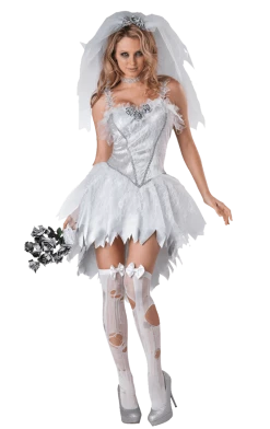 InCharacter Costumes All Themes Ladies Bloodless Bride Costume
