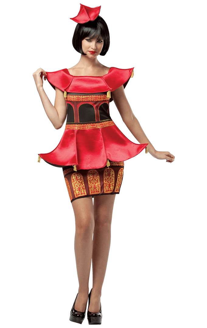 Rasta Imposta All Themes Ladies Asian Pagoda Dress Costume 3 Rasta Imposta All Themes Ladies Asian Pagoda Dress Costume