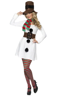 Smiffys All Themes Adult Miss Snowman Costume