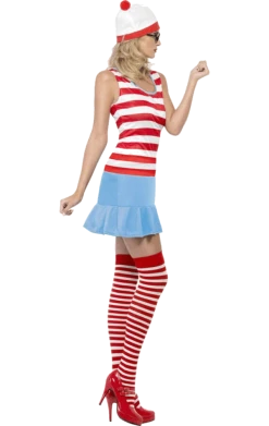 Smiffys All Themes Ladies Wheres Wally Cutie Costume