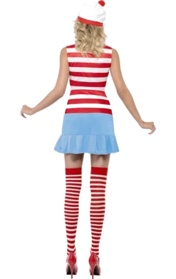 Smiffys All Themes Ladies Wheres Wally Cutie Costume 7 Smiffys All Themes Ladies Wheres Wally Cutie Costume