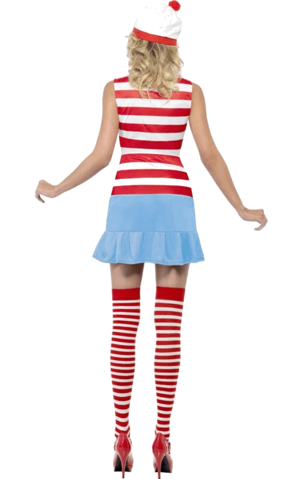 Smiffys All Themes Ladies Wheres Wally Cutie Costume 5 Smiffys All Themes Ladies Wheres Wally Cutie Costume