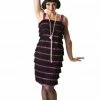 Rubies Purple And Black Flapper Dress