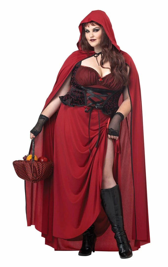 California Costumes Dark Red Riding Hood Costume (Plus Size) All Themes 3 California Costumes Dark Red Riding Hood Costume (Plus Size) All Themes