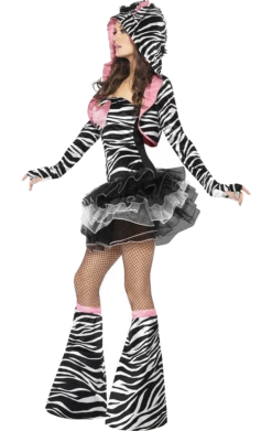 Smiffys Fever Zebra Costume