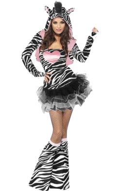 Smiffys Fever Zebra Costume
