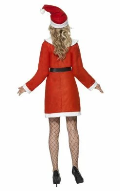 Smiffys Womens Classic Miss Santa Costume