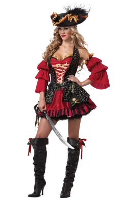 California Costumes Ladies Spanish Pirate Costume