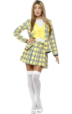 Smiffys Adult Yellow Clueless Cher Costume